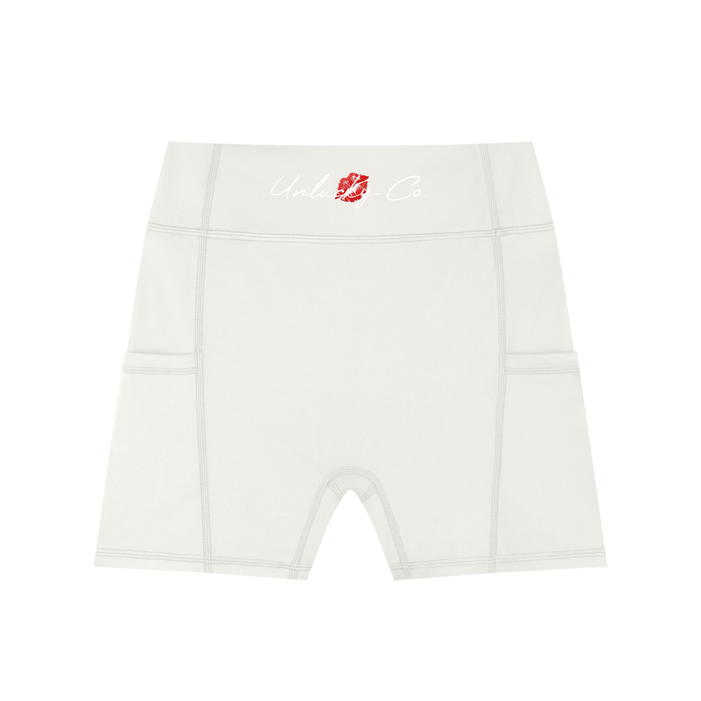 Unlucky Co. High-Waisted Pocket Biker Shorts