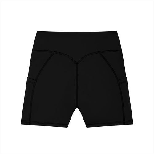 Unlucky Co. High-Waisted Pocket Biker Shorts