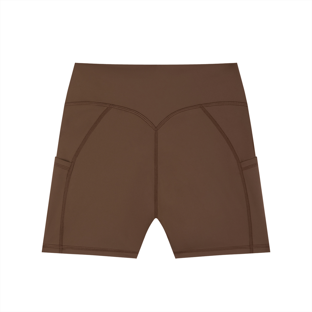Unlucky Co. High-Waisted Pocket Biker Shorts