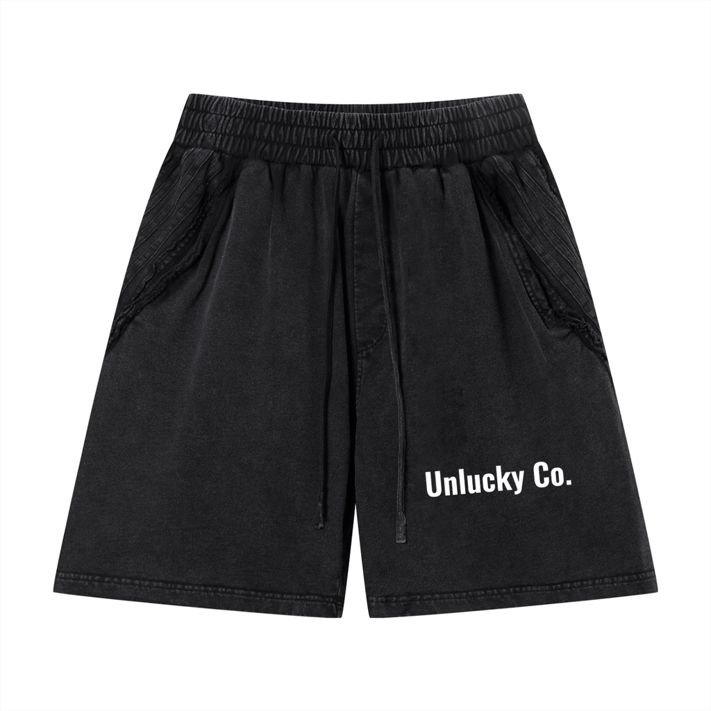 Unlucky Co. Raw Edge Shorts