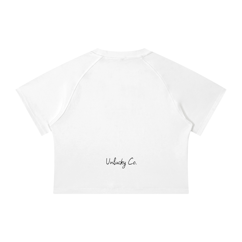 Unlucky Co. “Y2K Girlie” Women's Crop T-Shirt