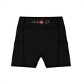 Unlucky Co. High-Waisted Pocket Biker Shorts